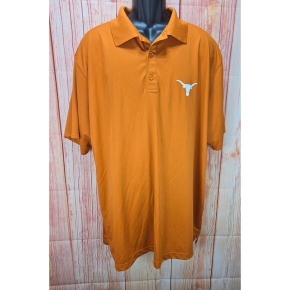 Texas Longhorn Apparel Mens 2XL Burnt Orange Polo - Picture 1 of 7